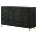 Arini 8 - drawer Dresser Black - Walo Furniture