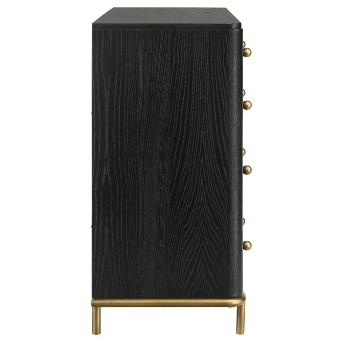 Arini 8 - drawer Dresser Black - Walo Furniture