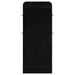 Arini Cane Weave Full Length Standing Floor Mirror Black - Walo Furniture