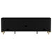 Arini Rattan Cane 2 - door TV Stand Media Console Black - Walo Furniture