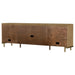 Arini Rattan Cane 2 - door TV Stand Media Console Sand Wash - Walo Furniture