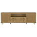 Arini Rattan Cane 2 - door TV Stand Media Console Sand Wash - Walo Furniture