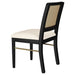 Arini Rattan Cane Dining Side Chair Black (Set of 2) - Walo Furniture