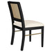 Arini Rattan Cane Dining Side Chair Black (Set of 2) - Walo Furniture