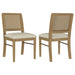 Arini Rattan Cane Dining Side Chair Sand Wash (Set of 2) - Walo Furniture