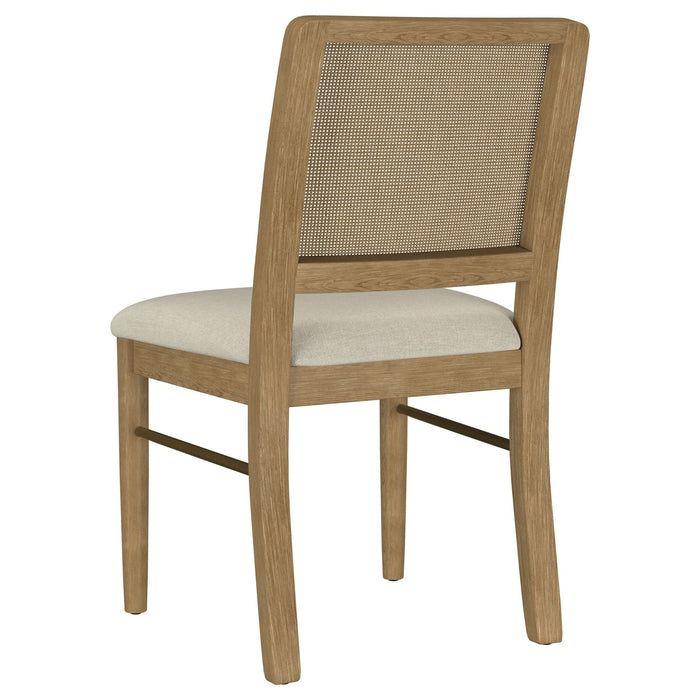 Arini Rattan Cane Dining Side Chair Sand Wash (Set of 2) - Walo Furniture