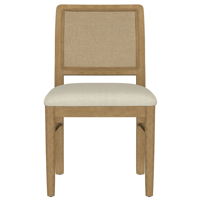 Arini Rattan Cane Dining Side Chair Sand Wash (Set of 2) - Walo Furniture