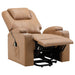 Armstrong Upholstered Power Lift Massage Recliner Camel - Walo Furniture