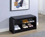 Arrington Storage Bench Black - Walo Furniture