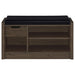 Arrington Storage Bench Smoked Oak - Walo Furniture