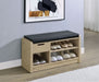 Arrington Storage Bench White Oak - Walo Furniture