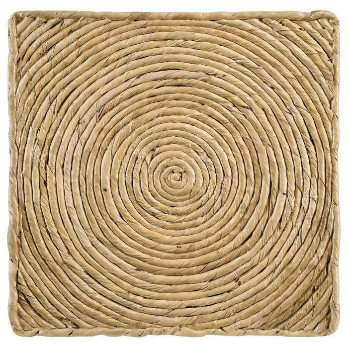 Artina Woven Rattan Round Coffee Table Natural Brown - Walo Furniture