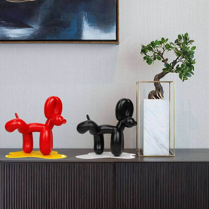 ArtZ® Balloon Dog Doing Number One Sculpture - Walo Furniture