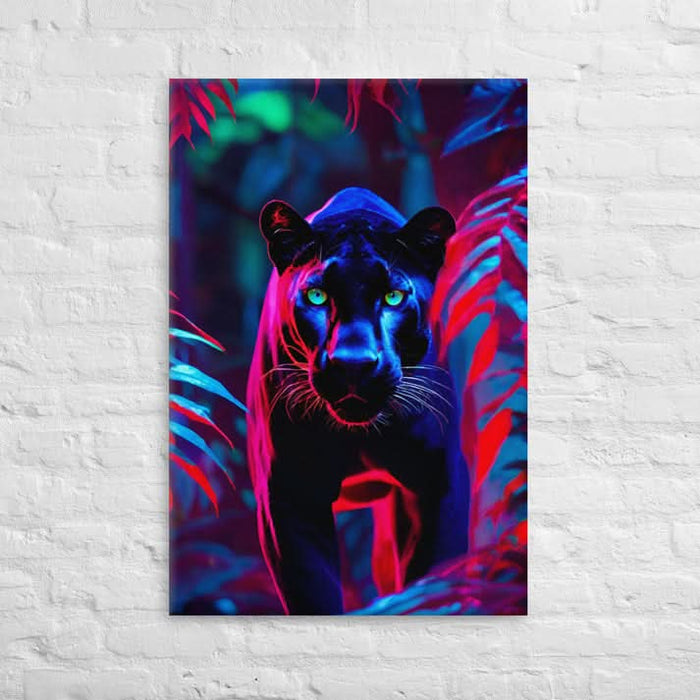 ArtZ® Black Panther Stare Down Painting - Walo Furniture