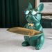 ArtZ® Bulldog Sculpture Table Tray and Piggy Bank - Walo Furniture