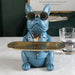 ArtZ® Bulldog Sculpture Table Tray and Piggy Bank - Walo Furniture