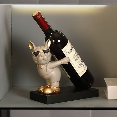 ArtZ® Bulldog Wine Bottle Holder - Walo Furniture