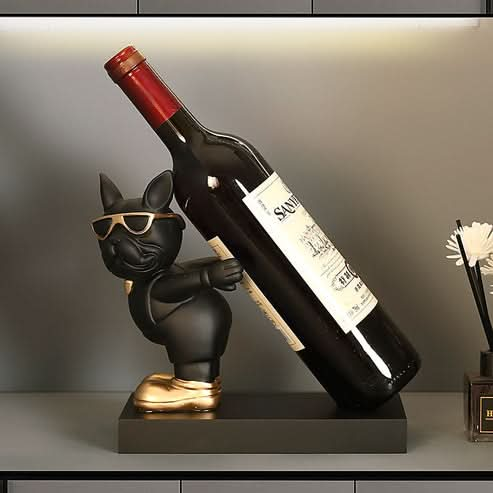 ArtZ® Bulldog Wine Bottle Holder - Walo Furniture