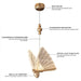 ArtZ® Butterfly Ceiling Lamp - Walo Furniture