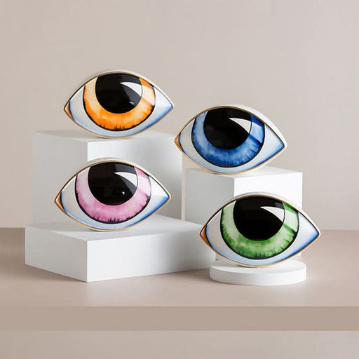 ArtZ® Ceramic Eye Sculpture - Walo Furniture