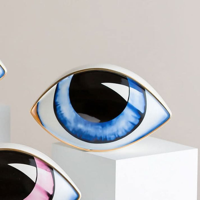 ArtZ® Ceramic Eye Sculpture - Walo Furniture