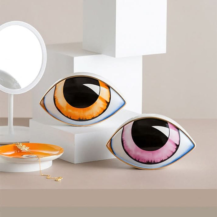 ArtZ® Ceramic Eye Sculpture - Walo Furniture