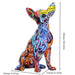 ArtZ® Chihuahua Graffiti Painted Statue - Walo Furniture