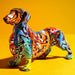 ArtZ® Dachshund Nordic Painted Statue - Walo Furniture