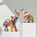 ArtZ® Elephant Nordic Painted Statue - Walo Furniture