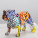 ArtZ® English Bulldog Graffiti Painted Statue - Walo Furniture