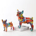 ArtZ® French Bulldog Graffiti Painted Statue - Walo Furniture