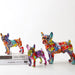 ArtZ® French Bulldog Graffiti Painted Statue - Walo Furniture