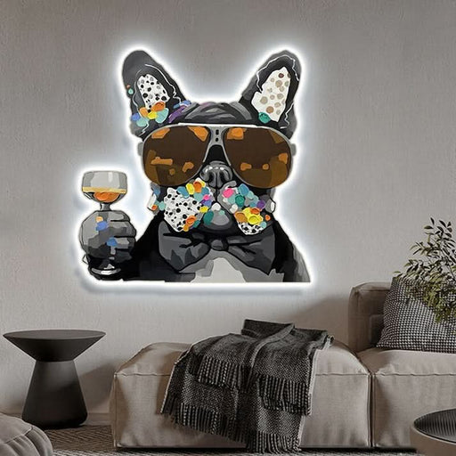 ArtZ® Funky Dog Painting Light - Walo Furniture