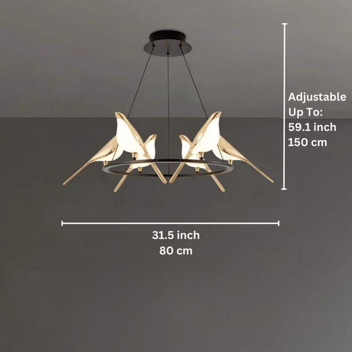 ArtZ® Love Birds Chandeliers - Walo Furniture