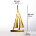 ArtZ® Nordic Abstract Sailboat Sculpture - Walo Furniture