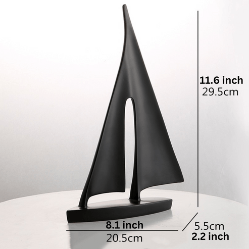 ArtZ® Nordic Abstract Sailboat Sculpture - Walo Furniture