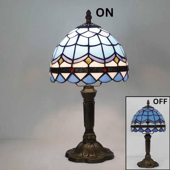 ArtZ® Nordic Stained Glass Table Lamp - Walo Furniture