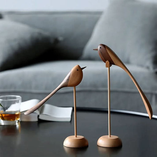 ArtZ® Nordic Wooden Bird Sculptures - Walo Furniture