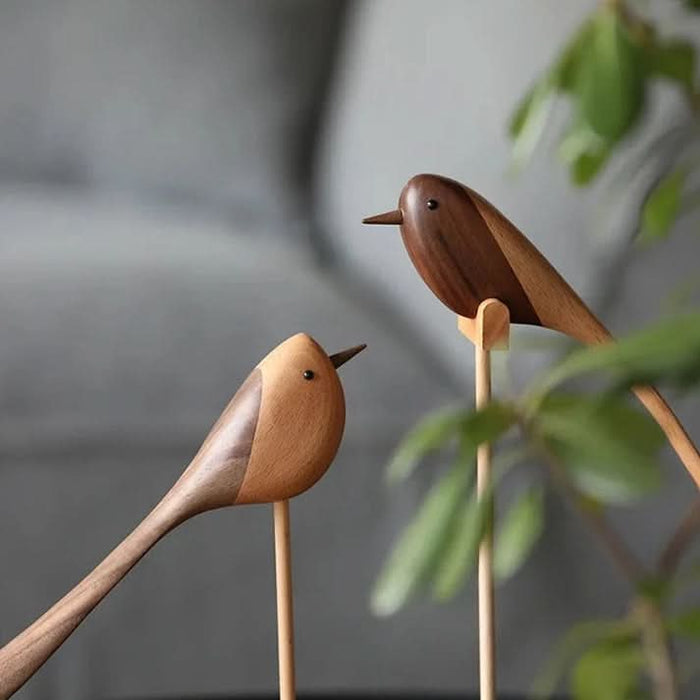 ArtZ® Nordic Wooden Bird Sculptures - Walo Furniture