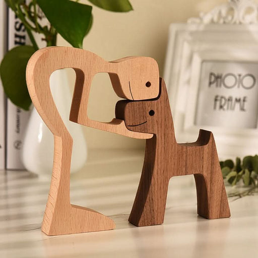 ArtZ® Nordic Wooden Dog Sculptures - Walo Furniture