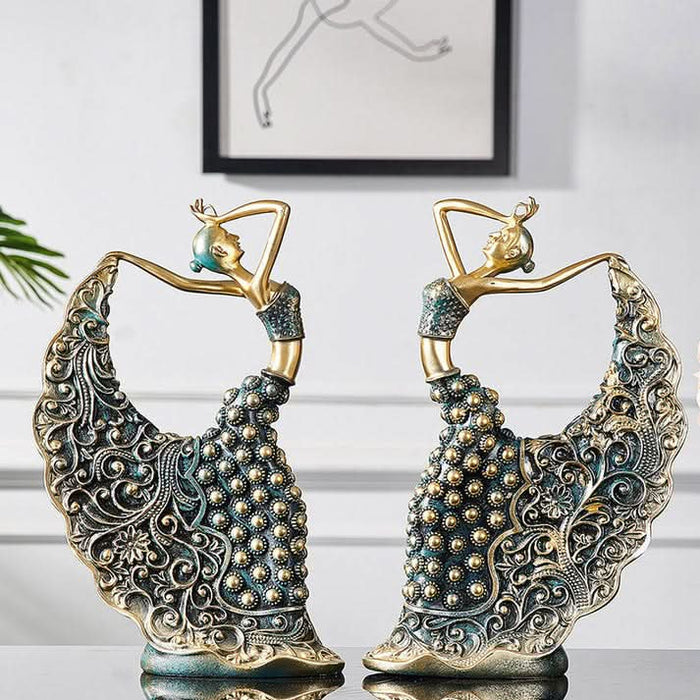 ArtZ® Peacock Dancer Figurines - Walo Furniture