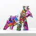 ArtZ® Schnauzer Graffiti Painted Statue - Walo Furniture