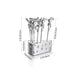 ArtZ® Stainless Steel Fruit And Cheese Picks With Base139 - Walo Furniture