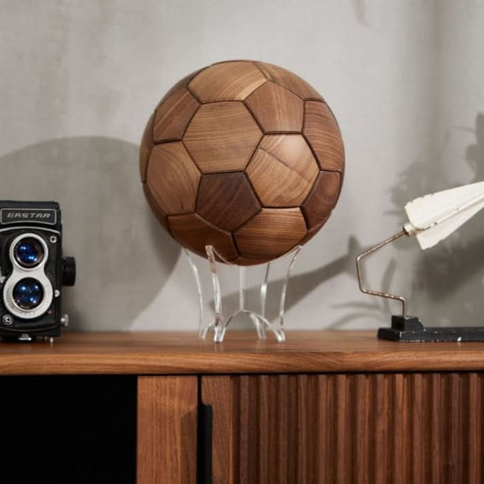 ArtZ® Wood Soccer Ball Sculpture - Walo Furniture