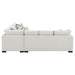 Ashford Chenille Upholstered Sleeper Sectional Sofa Greige - Walo Furniture