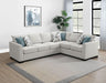 Ashford Chenille Upholstered Sleeper Sectional Sofa Greige - Walo Furniture