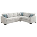 Ashford Chenille Upholstered Sleeper Sectional Sofa Greige - Walo Furniture