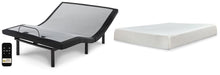 Ashley Express - 10 Inch Chime Memory Foam Mattress with Adjustable Base - Walo Furniture