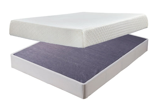 Ashley Express - 10 Inch Chime Memory Foam Mattress with Foundation - Walo Furniture