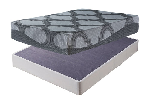 Ashley Express - 12 Inch Ashley Hybrid Mattress with Foundation - Walo Furniture